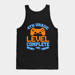 4th Grade Level Complete Video Gamer T-Shirt Graduation Gift Tank Top